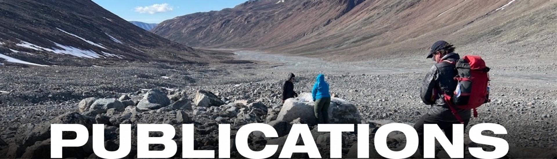 Sampling a glacial moraine - Publications