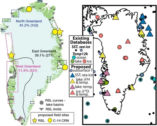 Relative sea level data